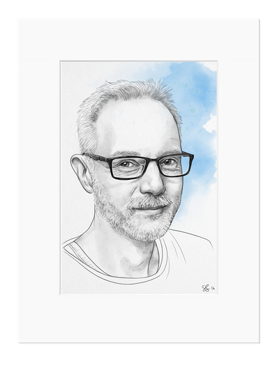 Författarporträtt   Digital teckning | Skolverkets NT-konferens | 2016